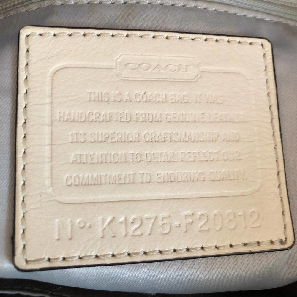 Coach Blue and Cream Signature Tote - Picture 10 of 10